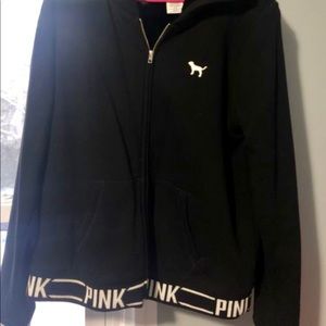 Victoria’s Secret pink fur zip up